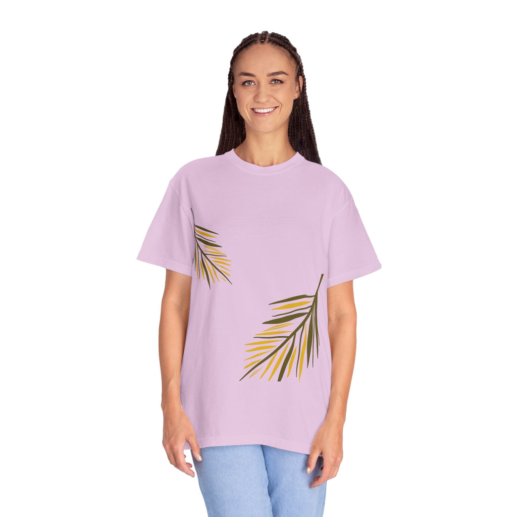 Floral Leaves Tee — Leaf Print T-Shirt