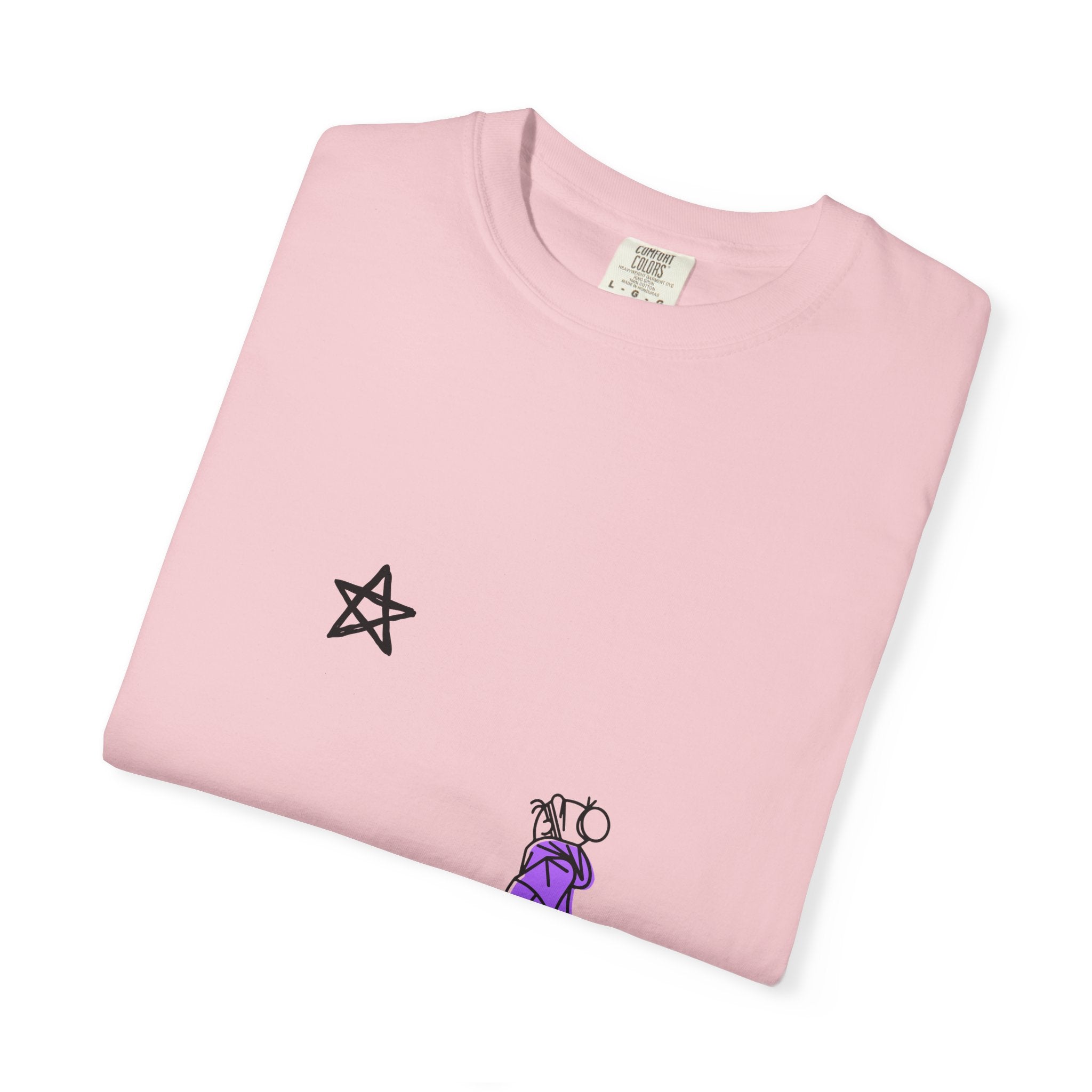 Star Watcher Graphic Tee — Standalone Man Illustration