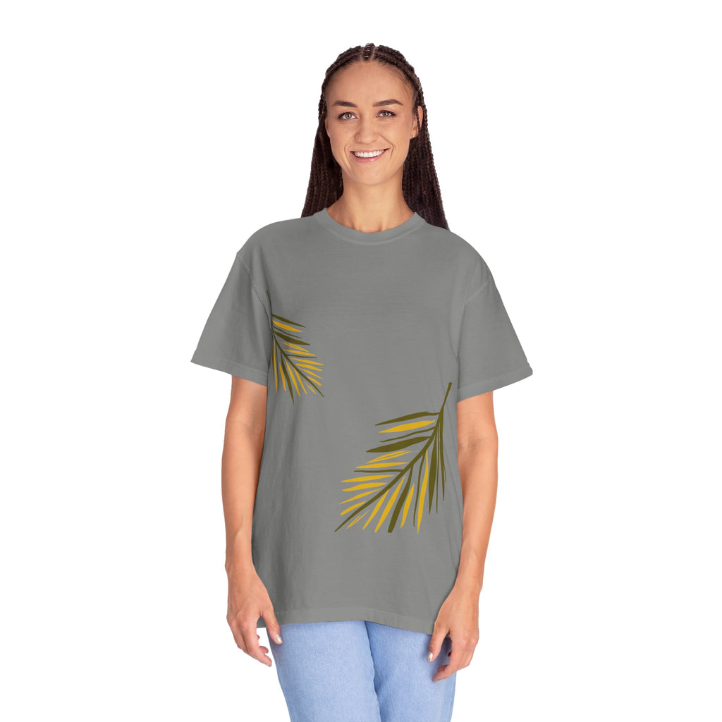 Floral Leaves Tee — Leaf Print T-Shirt
