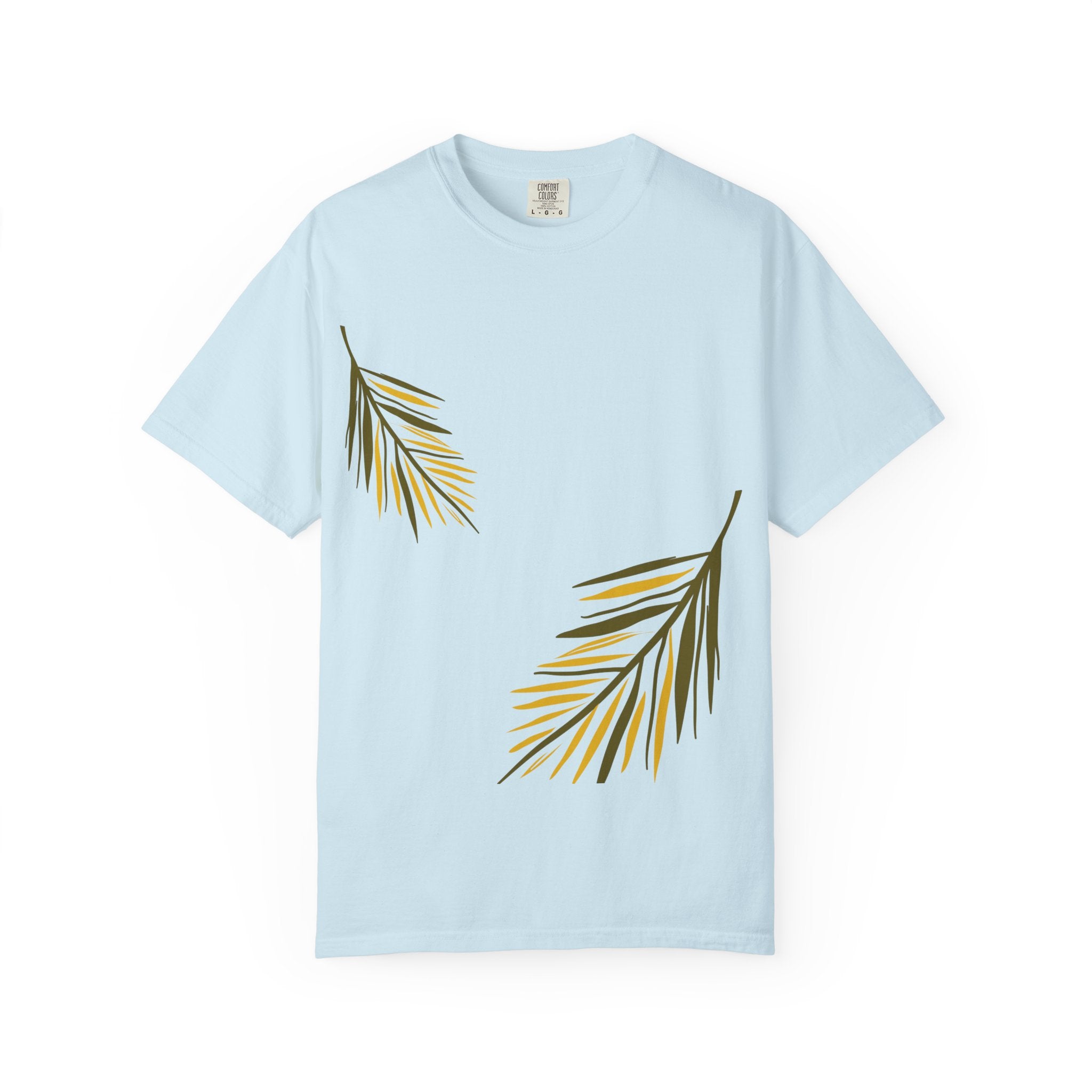 Floral Leaves Tee — Leaf Print T-Shirt