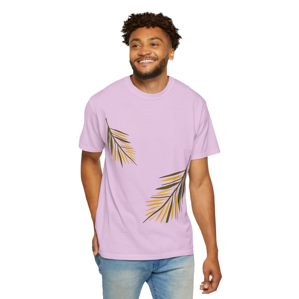 Floral Leaves Tee — Leaf Print T-Shirt