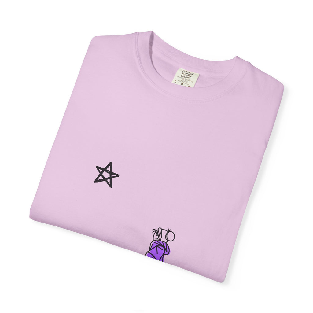 Star Watcher Graphic Tee — Standalone Man Illustration