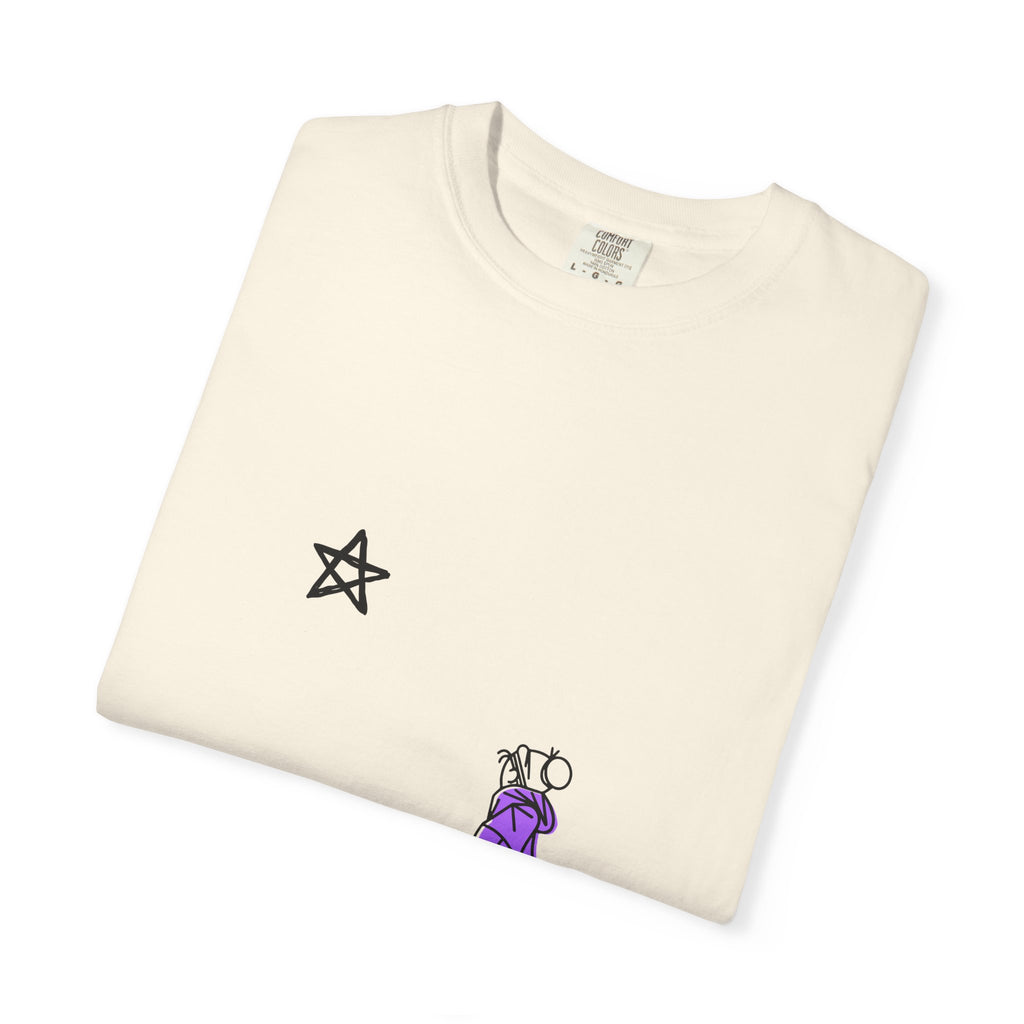 Star Watcher Graphic Tee — Standalone Man Illustration