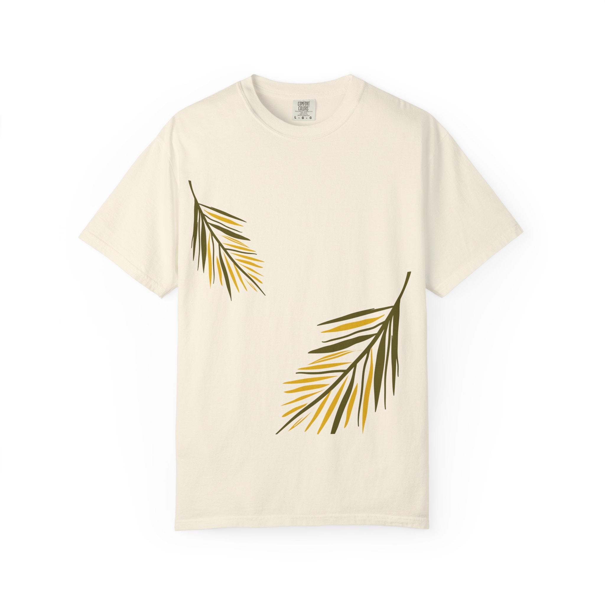 Floral Leaves Tee — Leaf Print T-Shirt