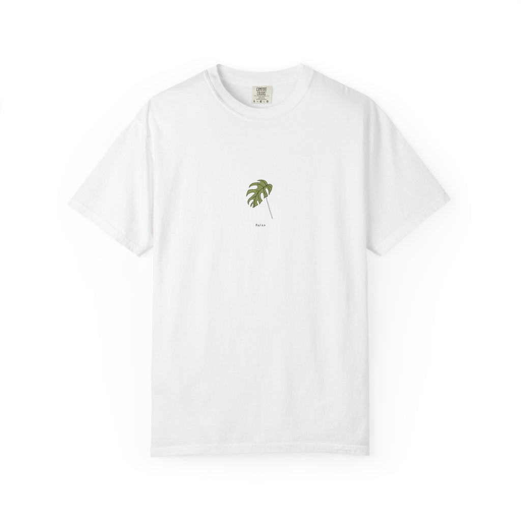 Relax Leaf T-Shirt — Calming Minimalist Tee
