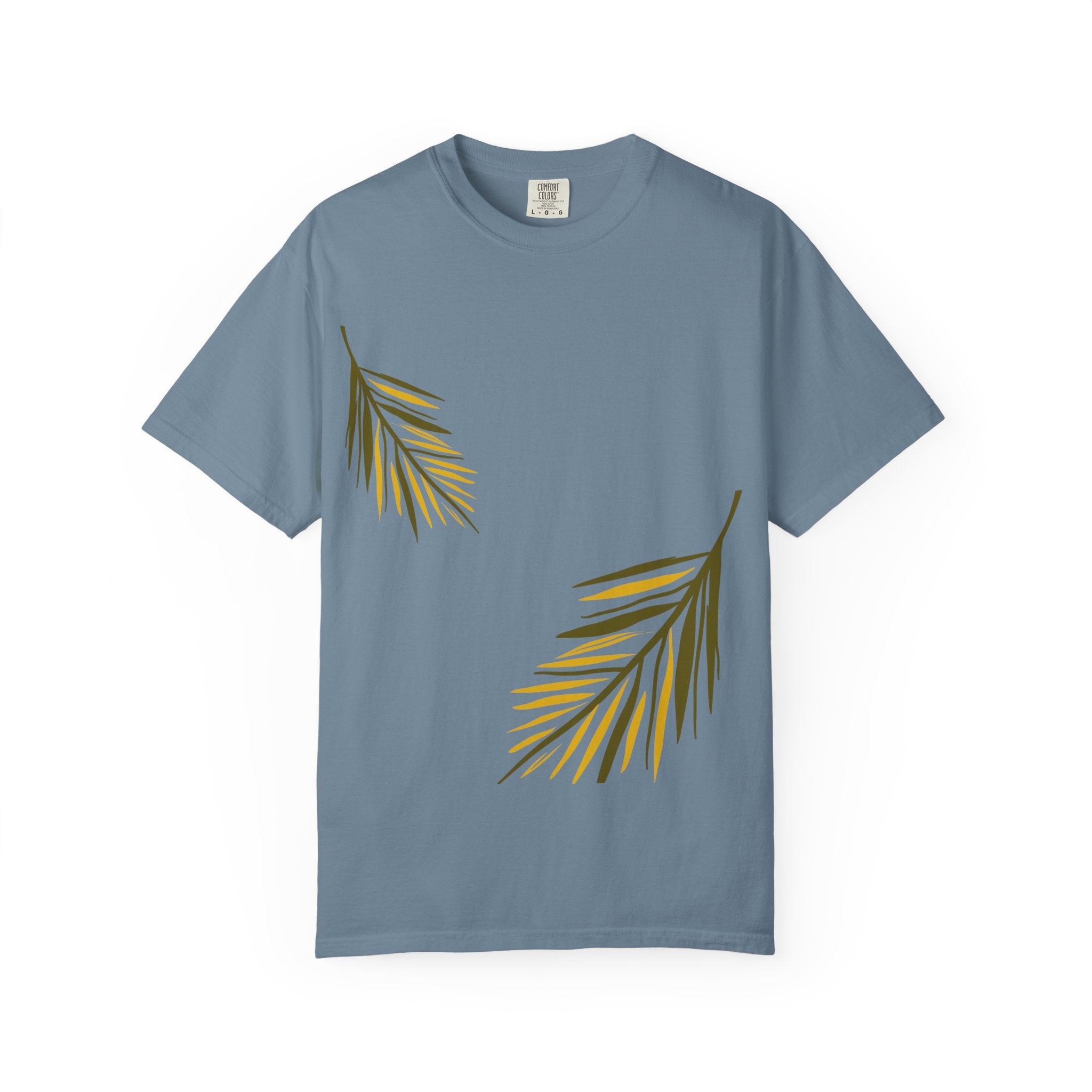Floral Leaves Tee — Leaf Print T-Shirt