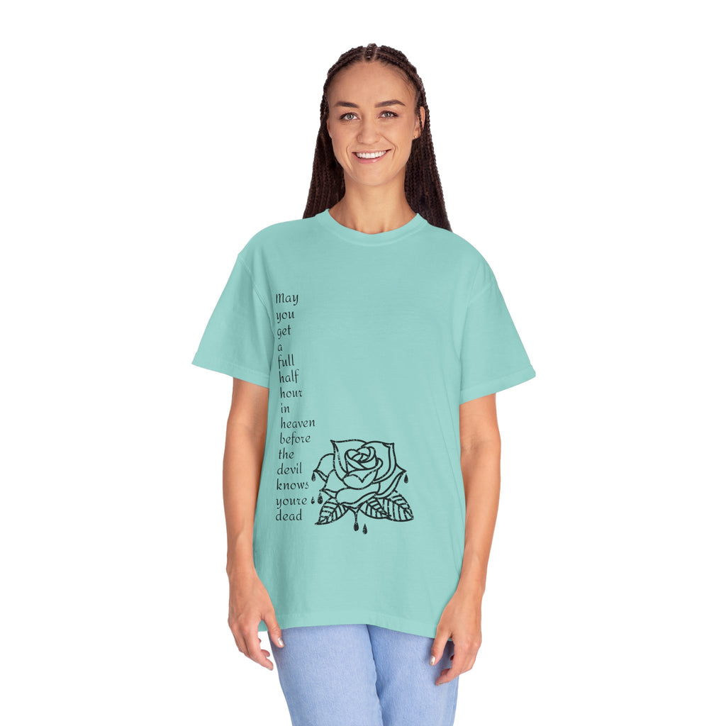 Unisex Quote Bleeding Rose Graphic Tshirt