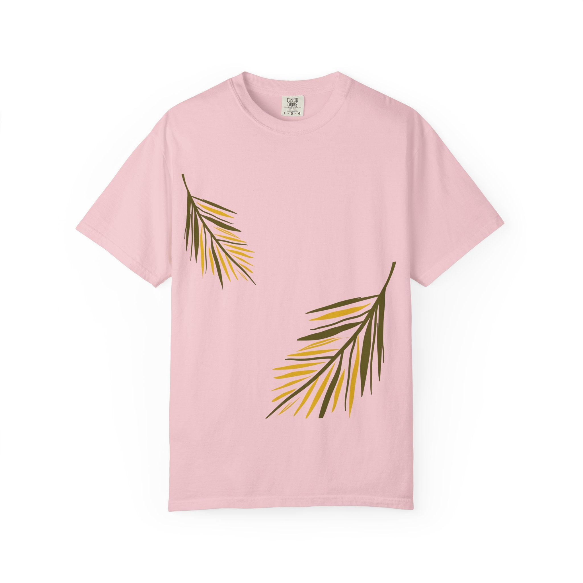 Floral Leaves Tee — Leaf Print T-Shirt