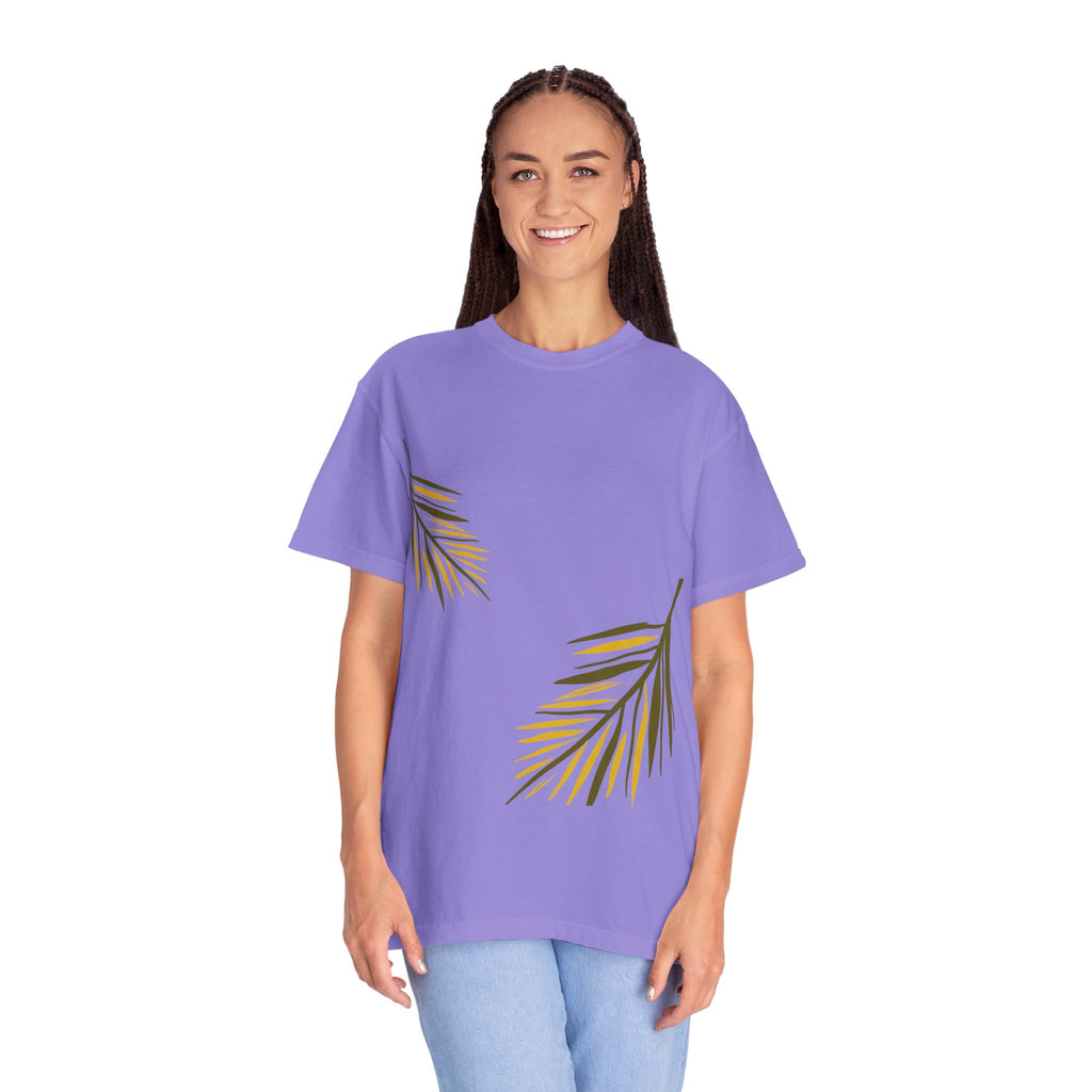 Floral Leaves Tee — Leaf Print T-Shirt