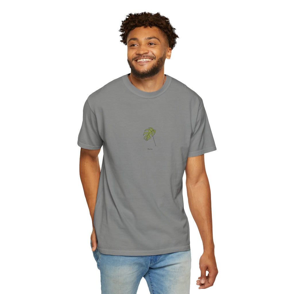 Relax Leaf T-Shirt — Calming Minimalist Tee