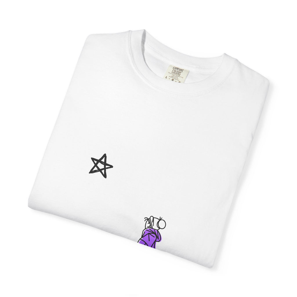 Star Watcher Graphic Tee — Standalone Man Illustration