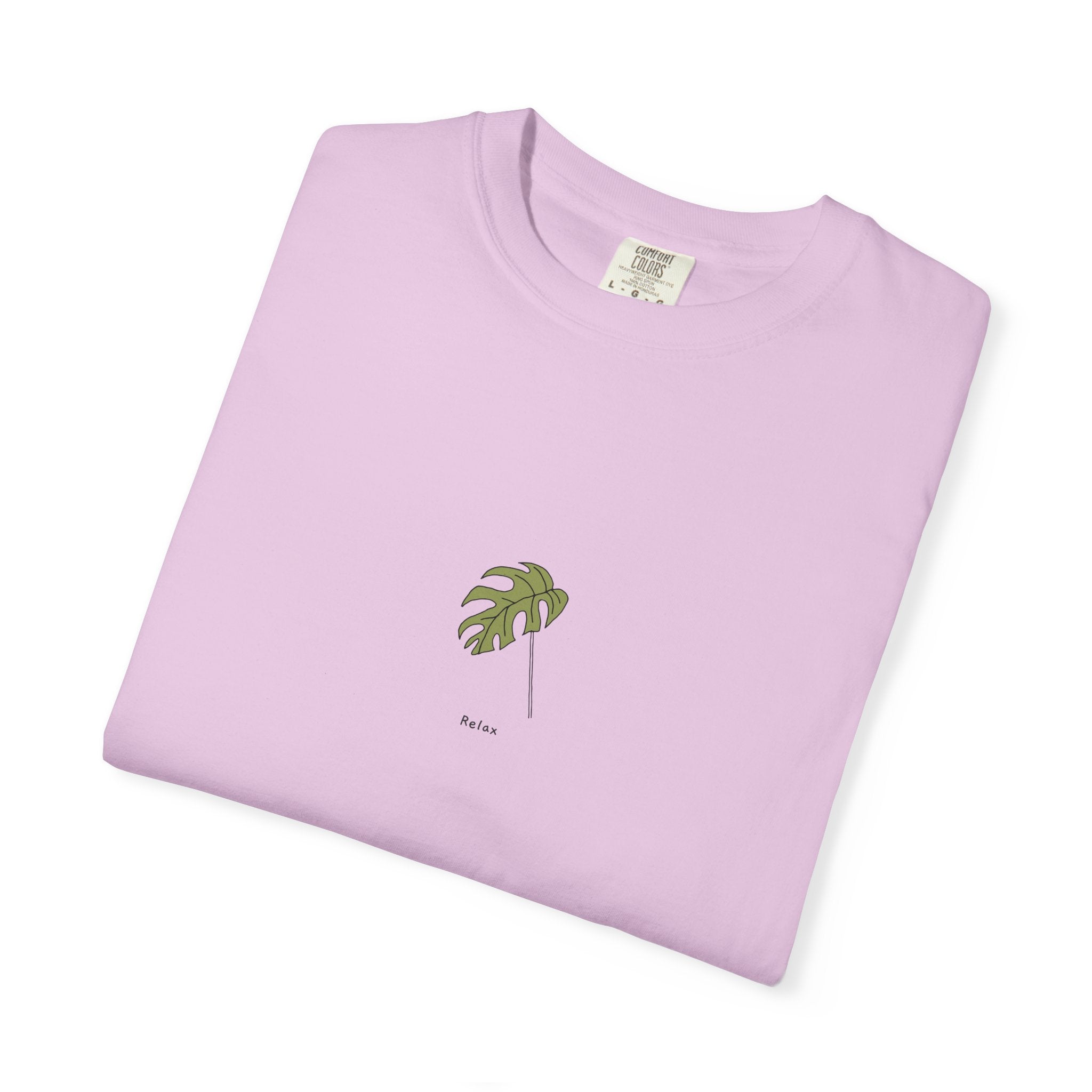 Relax Leaf T-Shirt — Calming Minimalist Tee