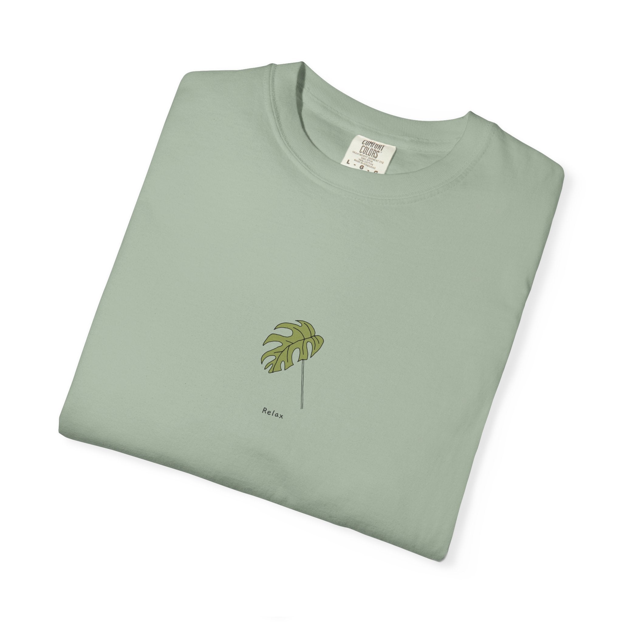 Relax Leaf T-Shirt — Calming Minimalist Tee