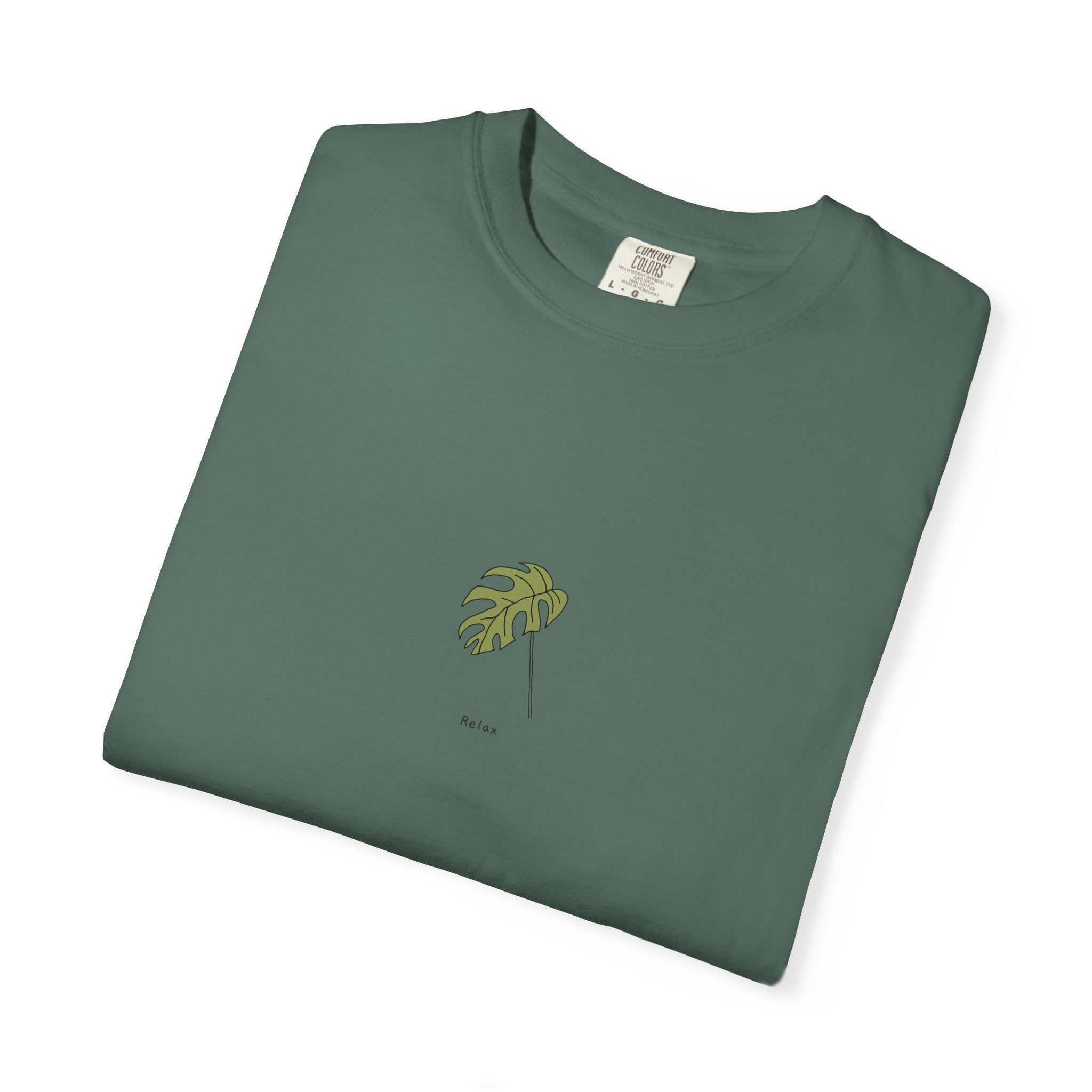 Relax Leaf T-Shirt — Calming Minimalist Tee
