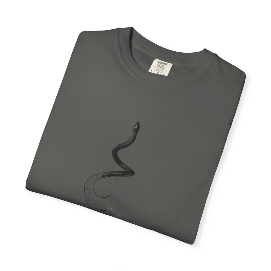 Strength Grows in Silent Battles - Snake Graphic T-Shirt