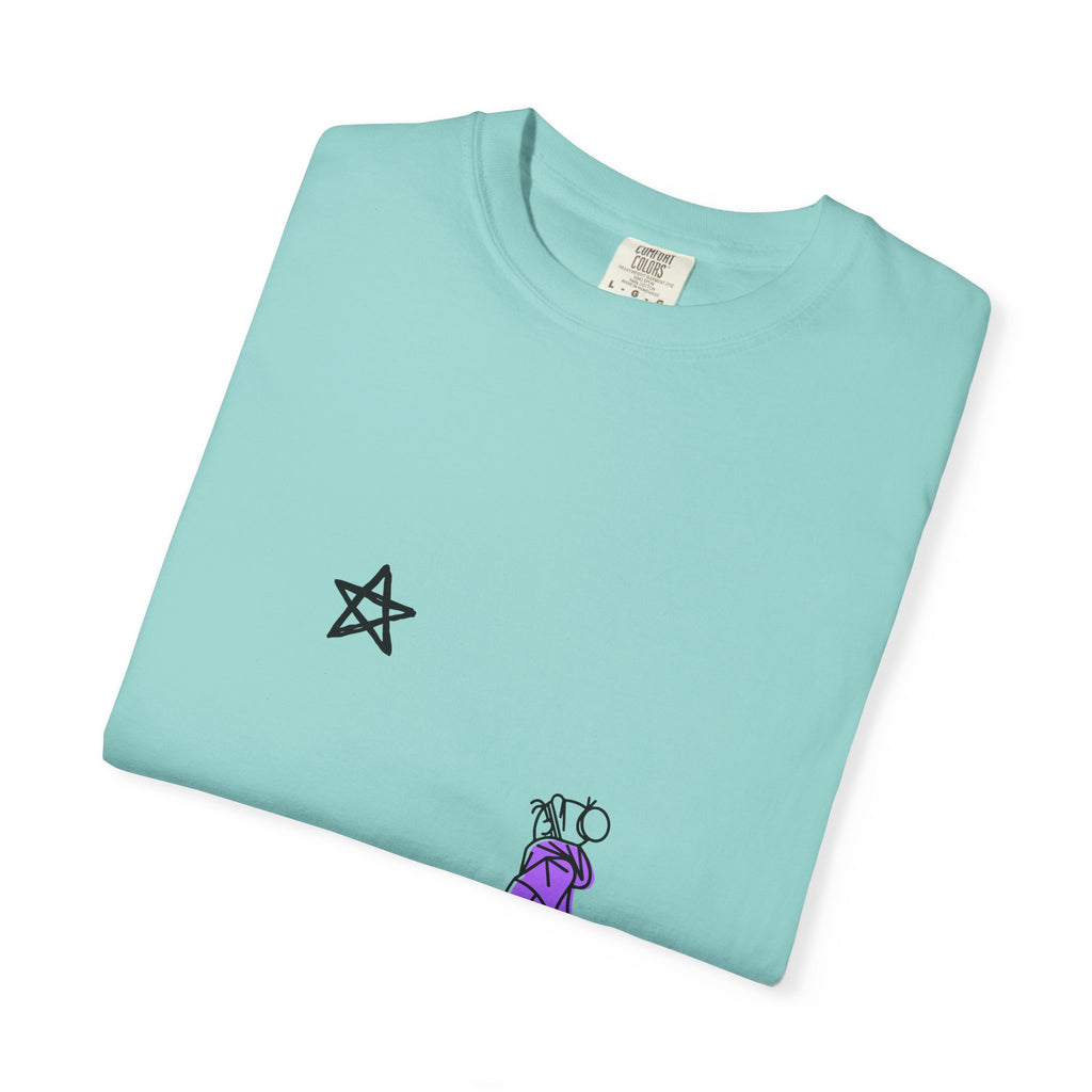 Star Watcher Graphic Tee — Standalone Man Illustration