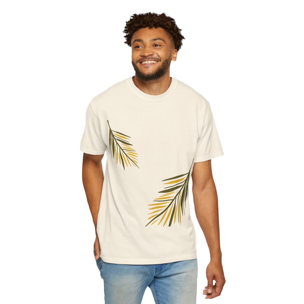Floral Leaves Tee — Leaf Print T-Shirt