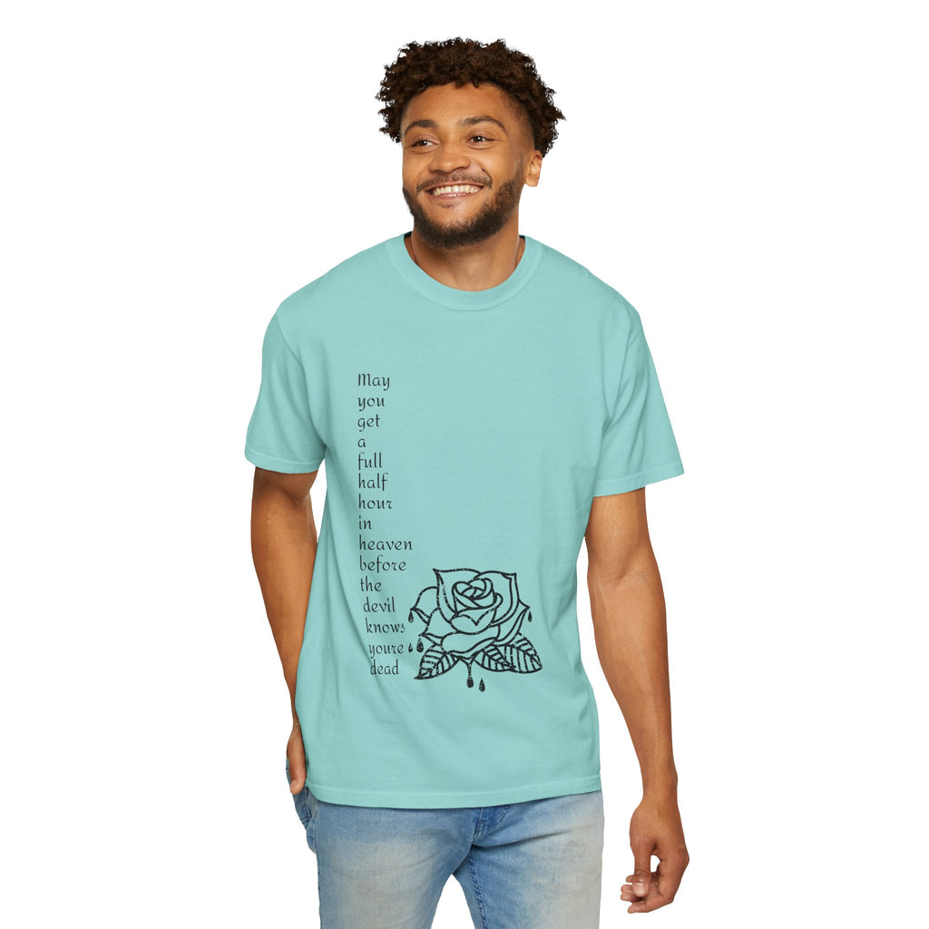 Unisex Quote Bleeding Rose Graphic Tshirt