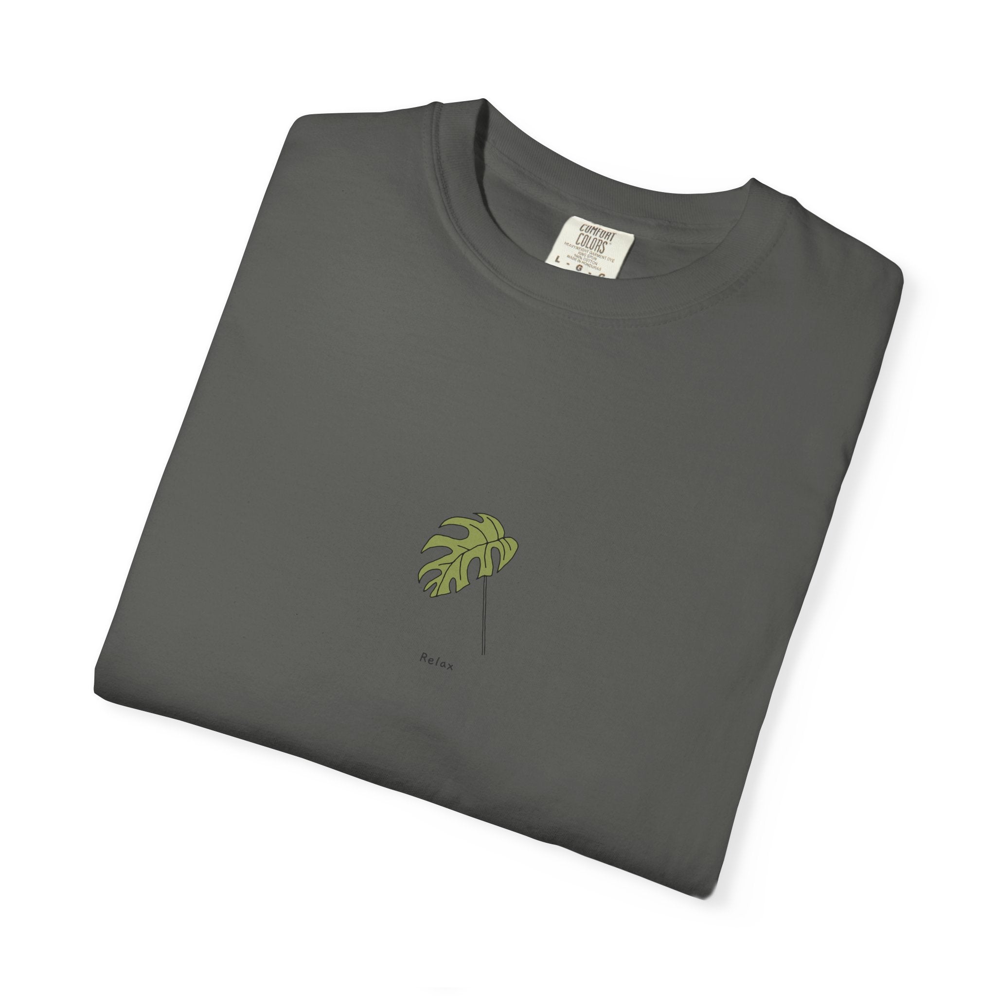Relax Leaf T-Shirt — Calming Minimalist Tee
