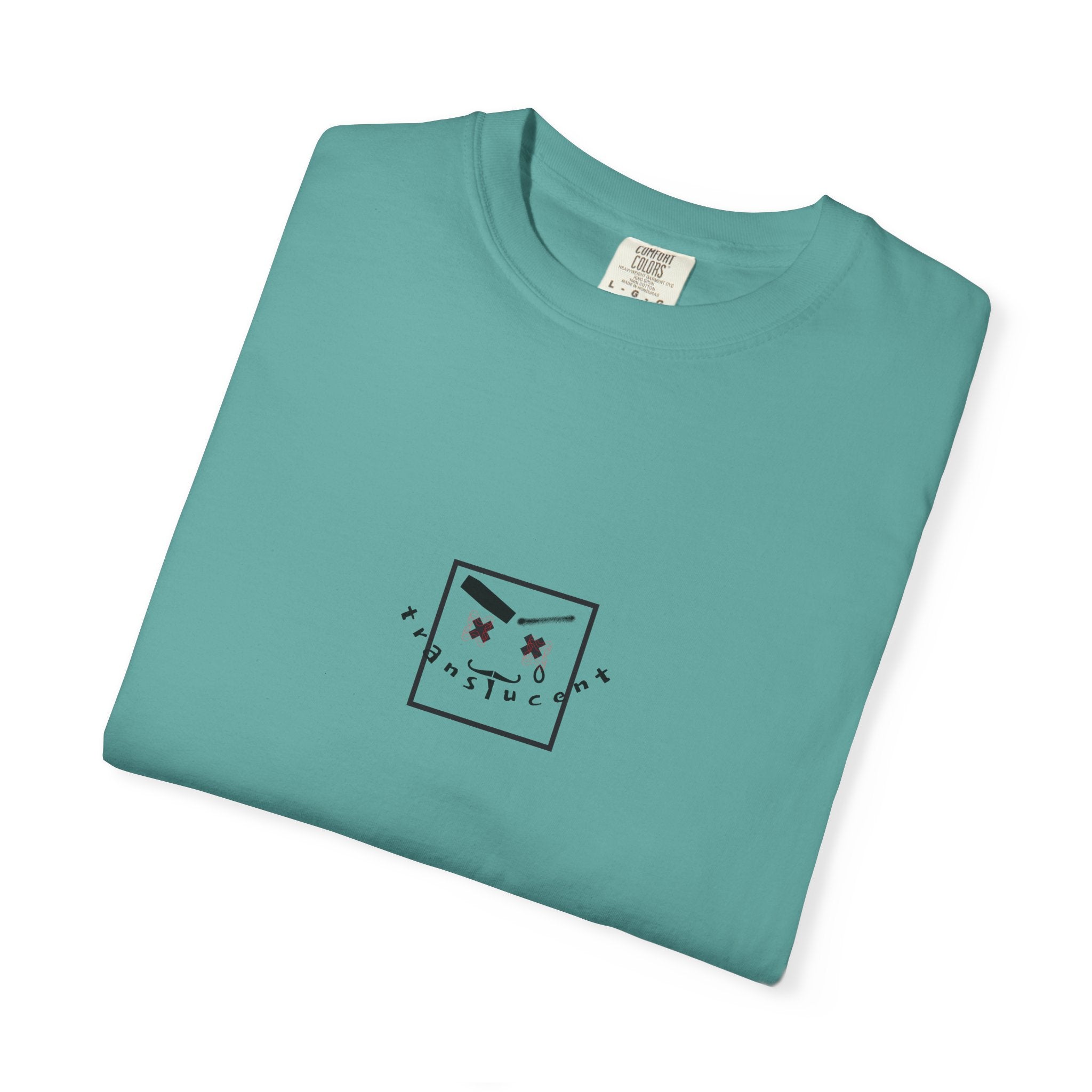 Translucent Smile T-Shirt — Edgy Geometric Art Tee