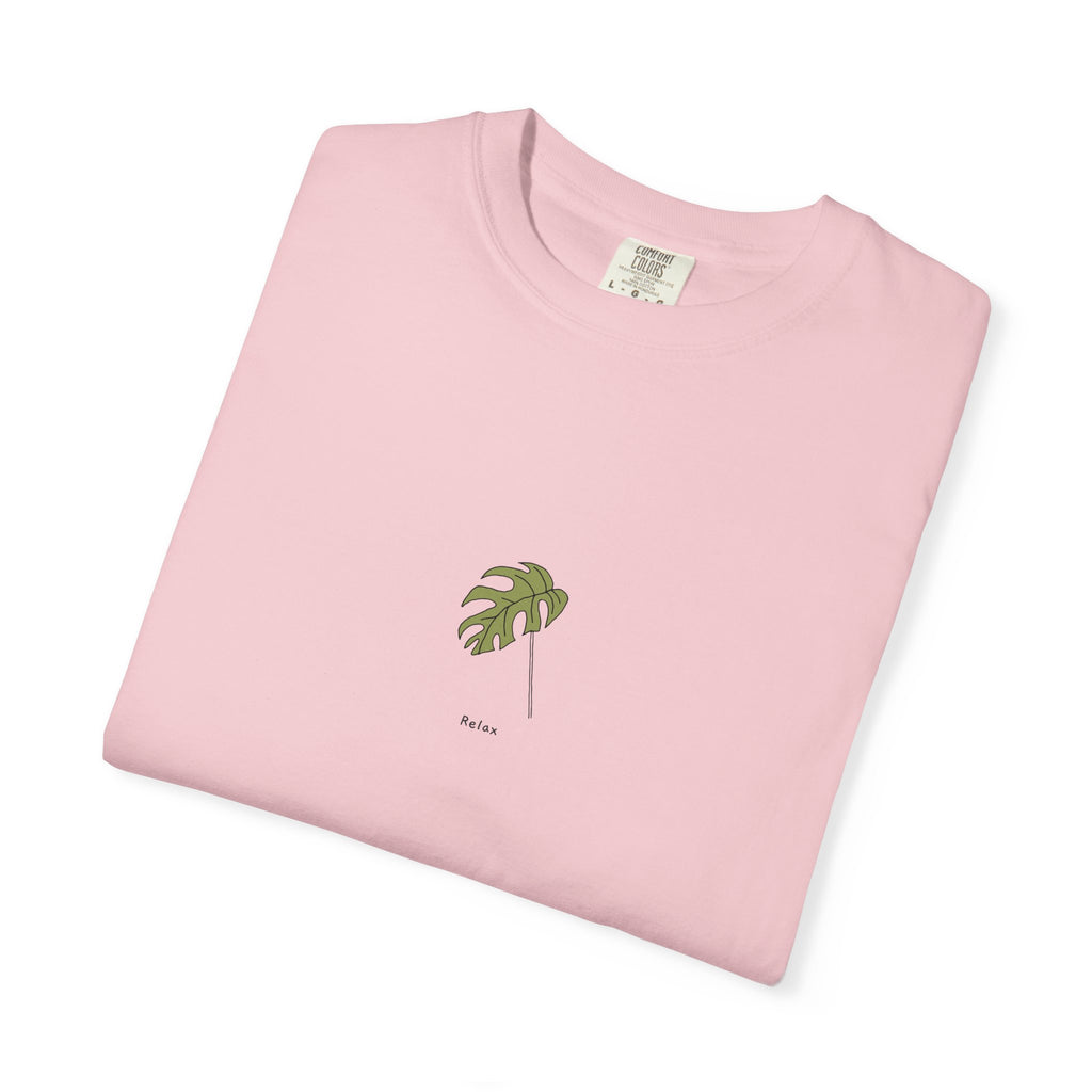 Relax Leaf T-Shirt — Calming Minimalist Tee