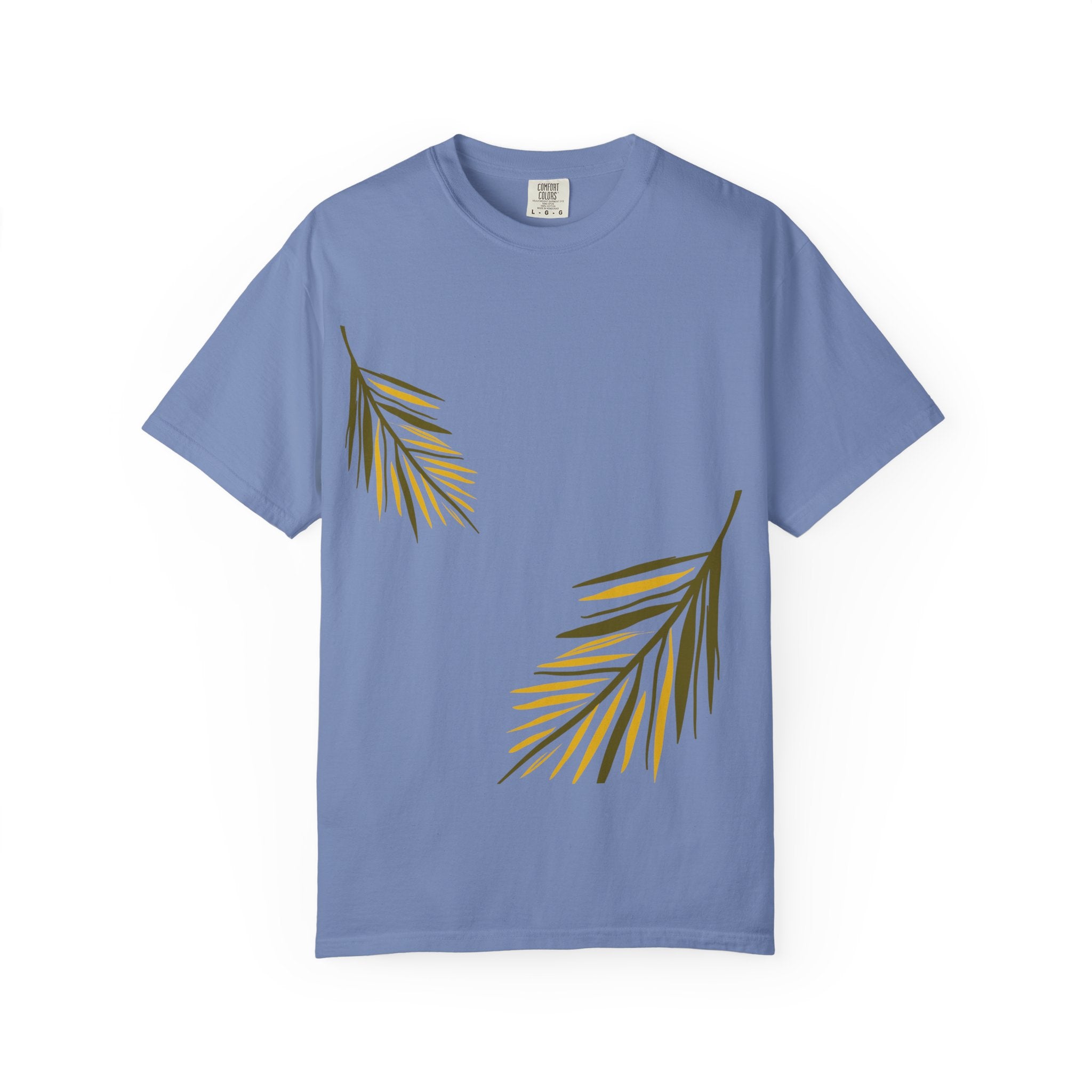 Floral Leaves Tee — Leaf Print T-Shirt