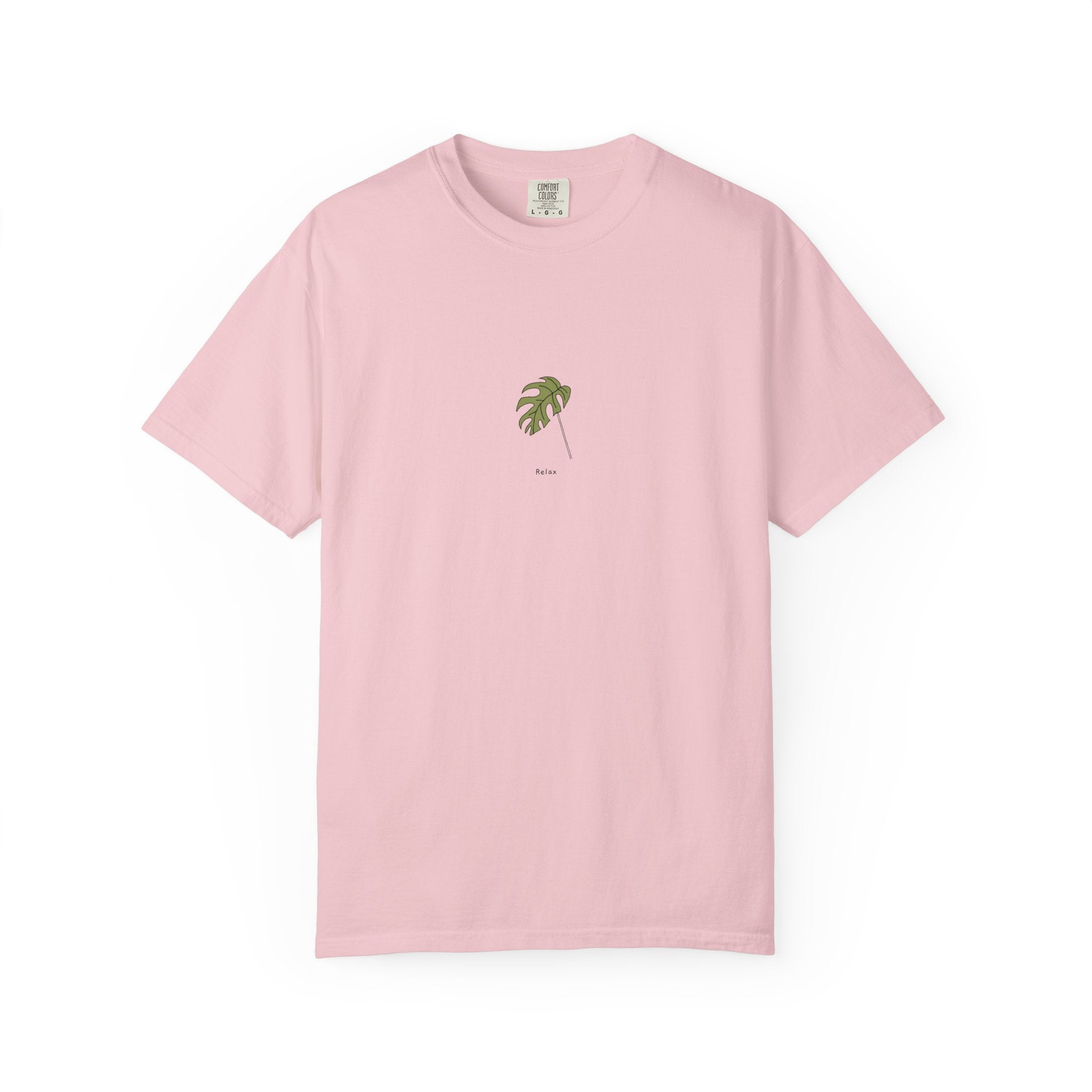 Relax Leaf T-Shirt — Calming Minimalist Tee