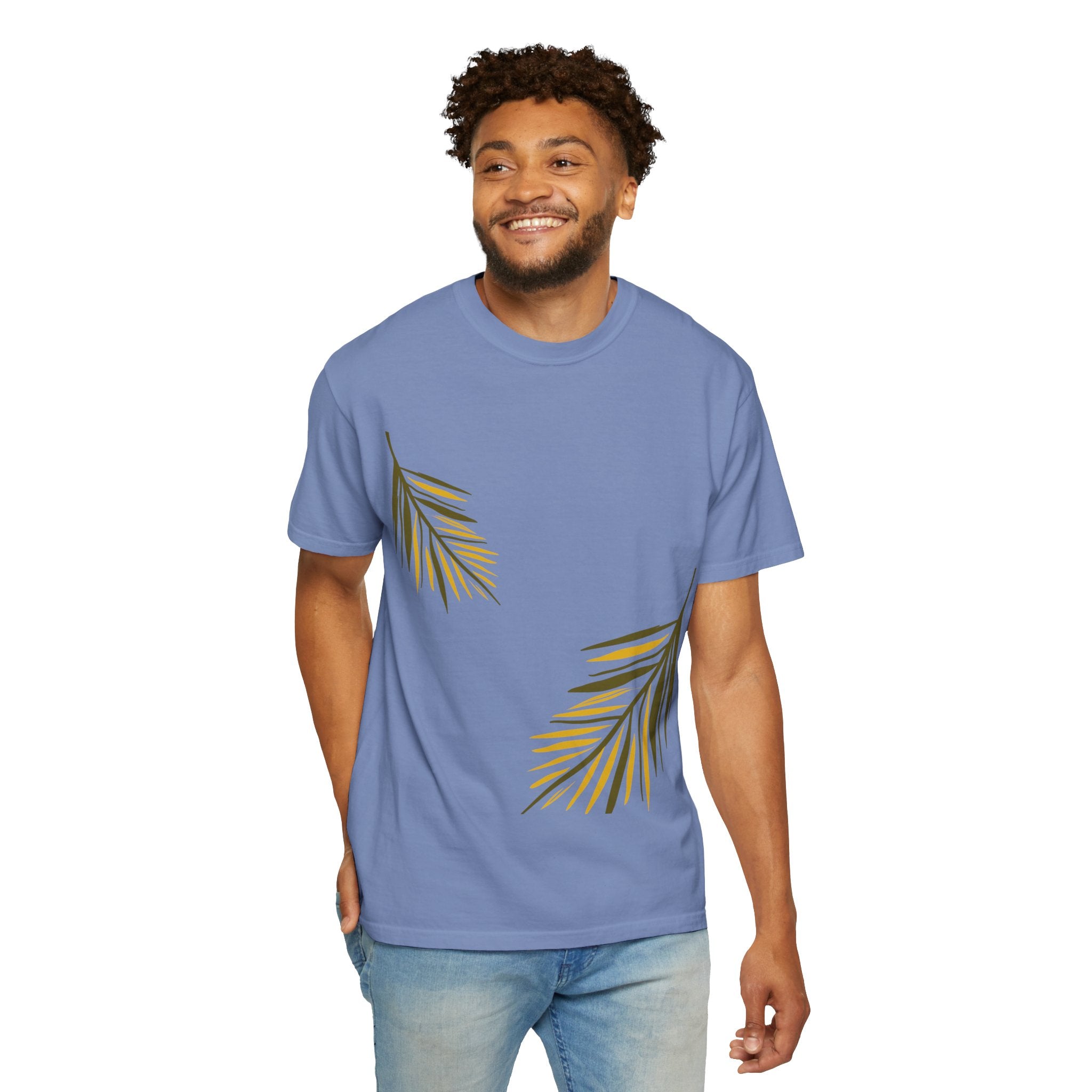 Floral Leaves Tee — Leaf Print T-Shirt