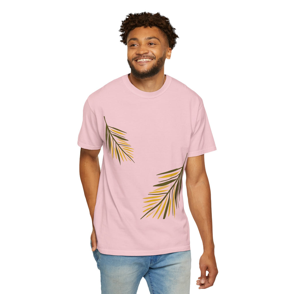 Floral Leaves Tee — Leaf Print T-Shirt