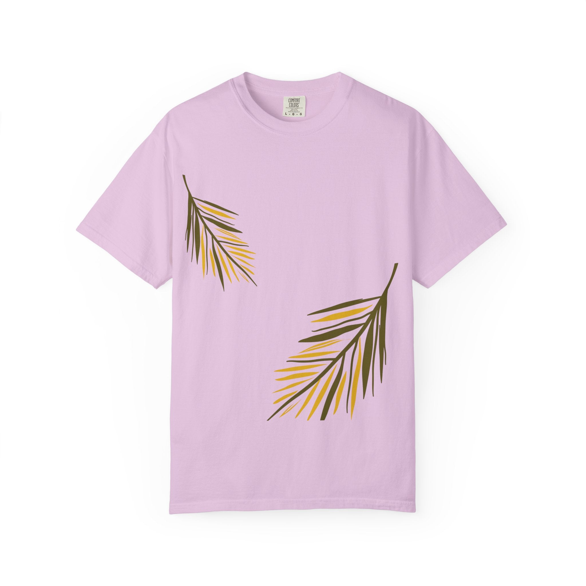 Floral Leaves Tee — Leaf Print T-Shirt