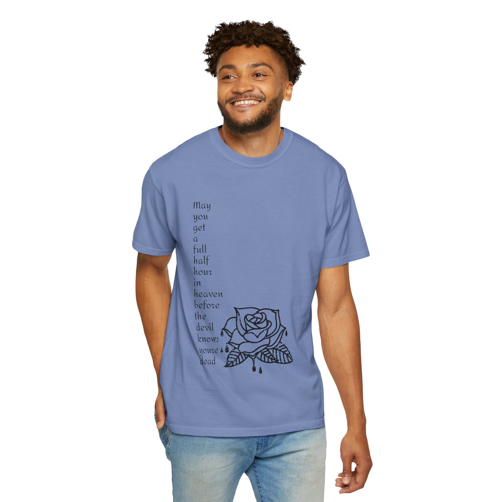Unisex Quote Bleeding Rose Graphic Tshirt