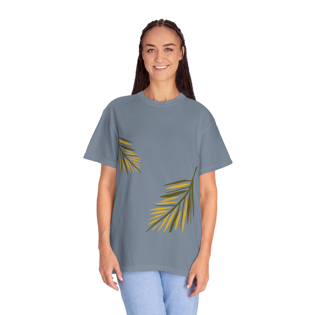 Floral Leaves Tee — Leaf Print T-Shirt