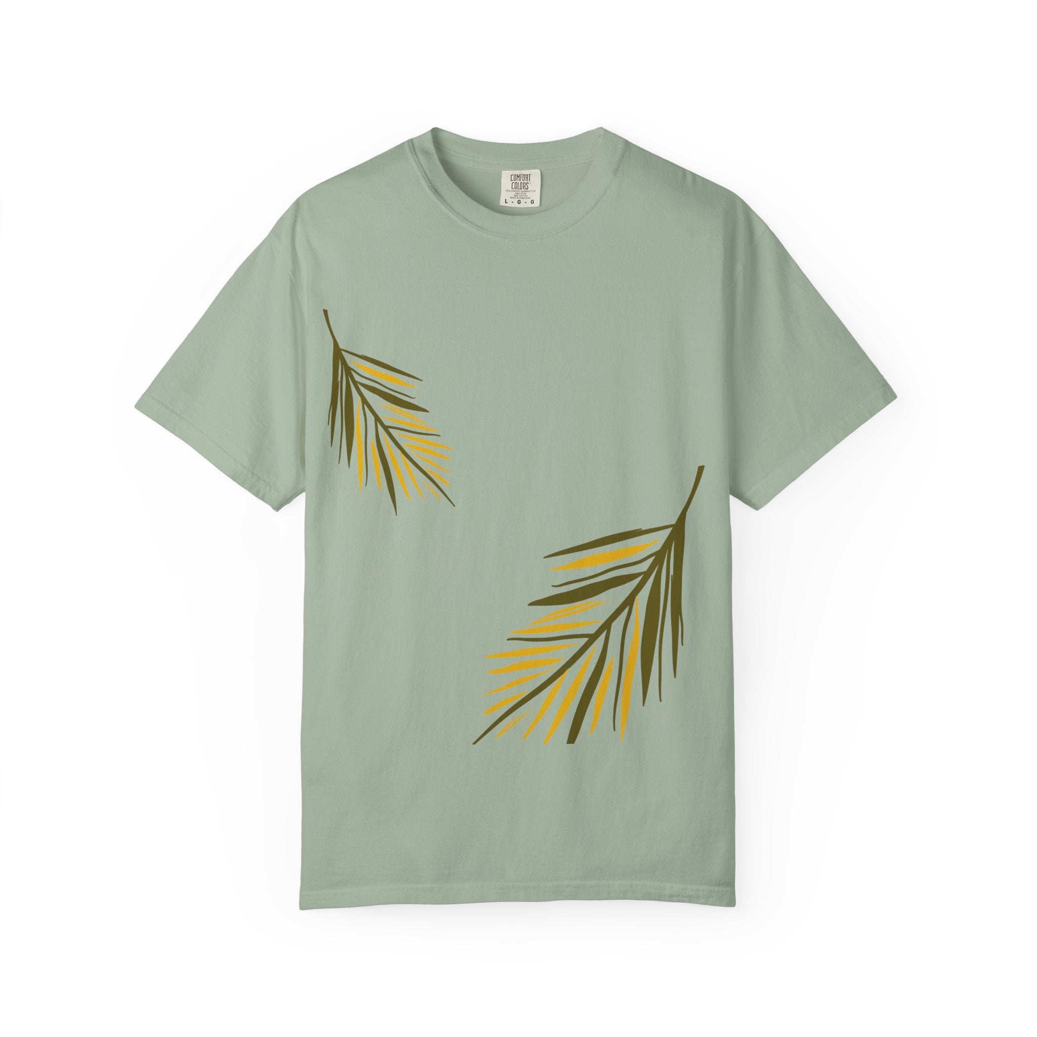 Floral Leaves Tee — Leaf Print T-Shirt