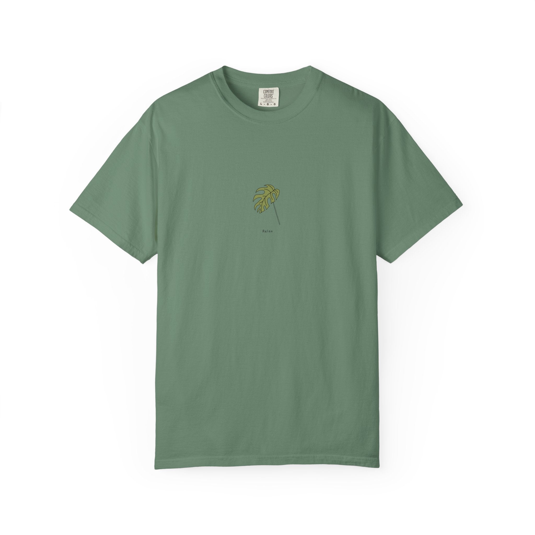 Relax Leaf T-Shirt — Calming Minimalist Tee