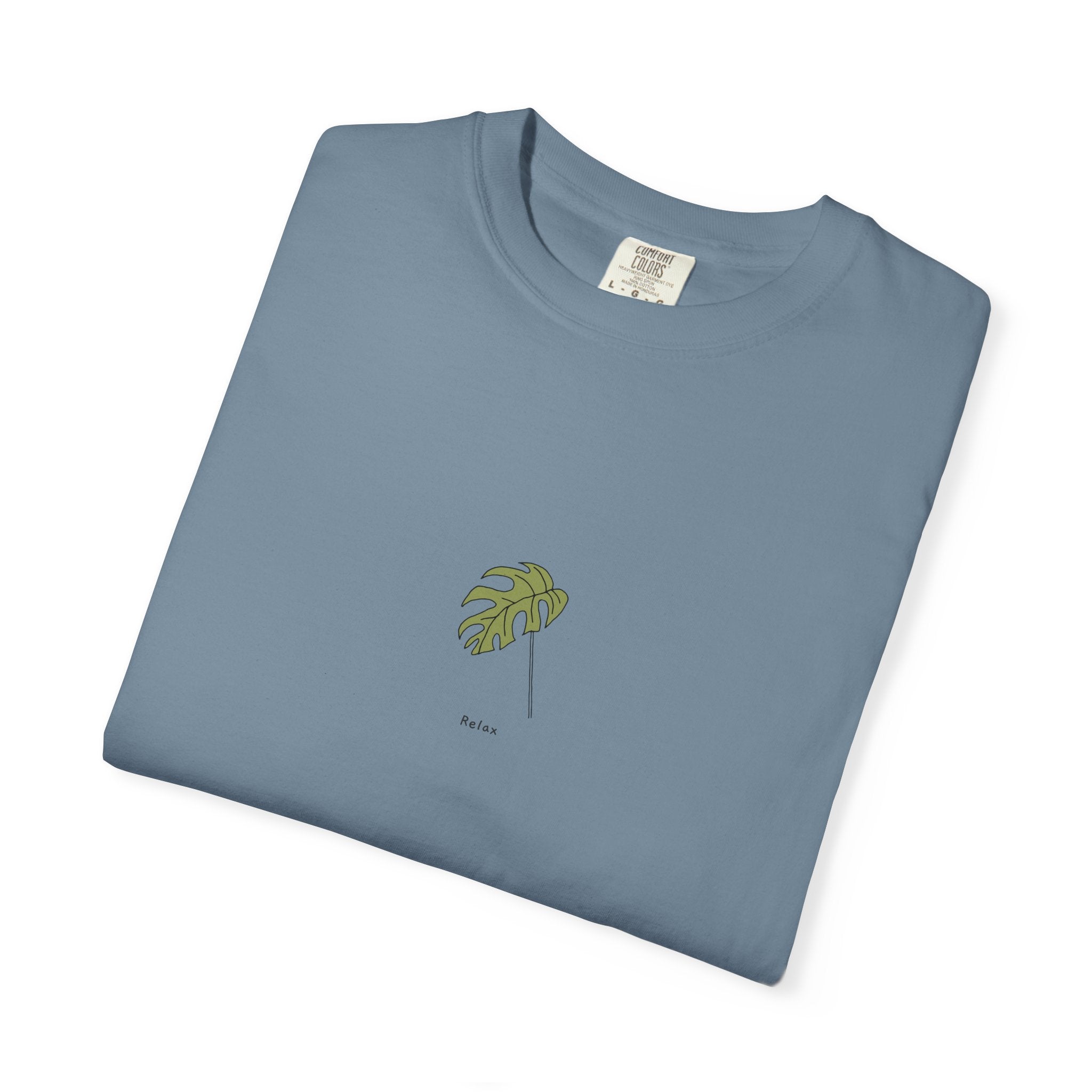 Relax Leaf T-Shirt — Calming Minimalist Tee