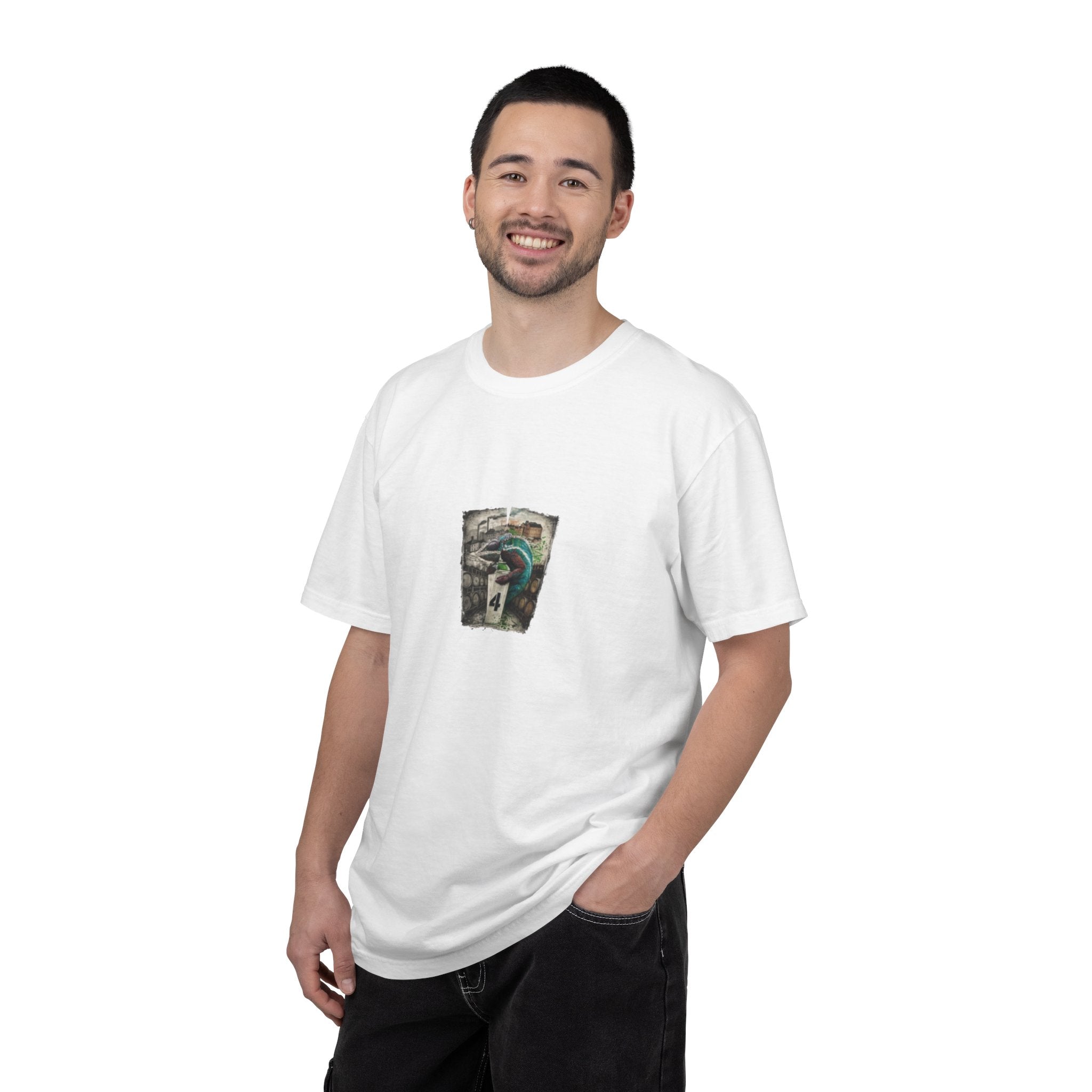 Split Street Art Paint Graphic T-Shirt