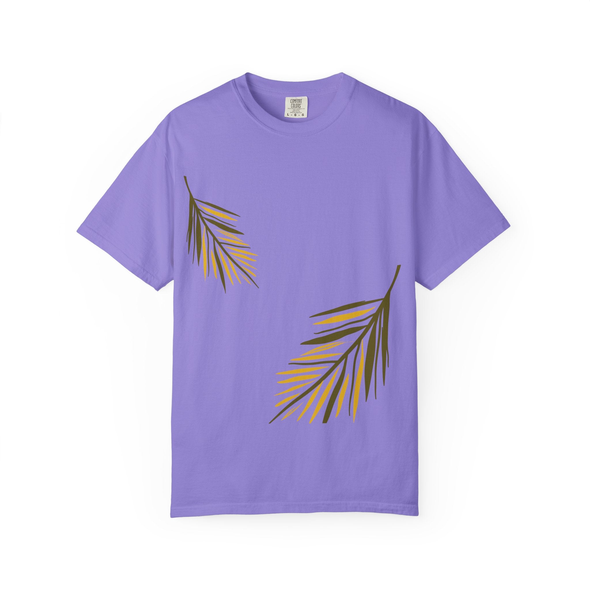 Floral Leaves Tee — Leaf Print T-Shirt