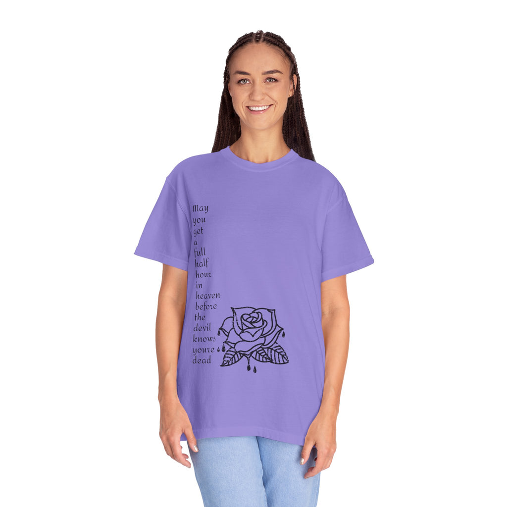 Unisex Quote Bleeding Rose Graphic Tshirt