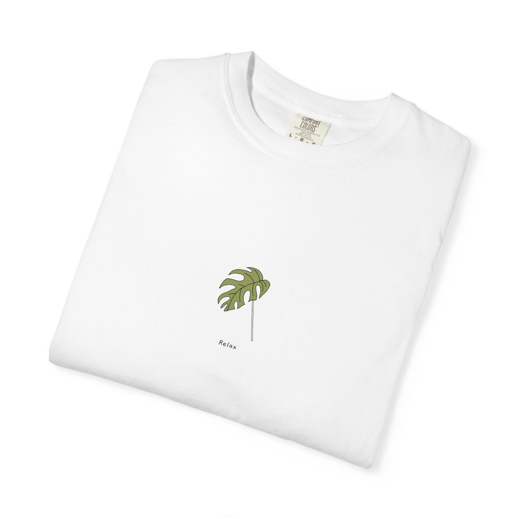 Relax Leaf T-Shirt — Calming Minimalist Tee