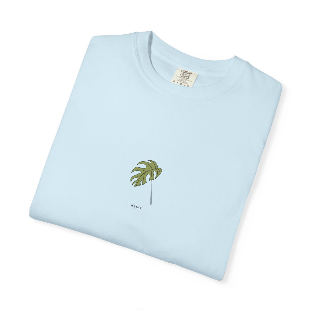 Relax Leaf T-Shirt — Calming Minimalist Tee