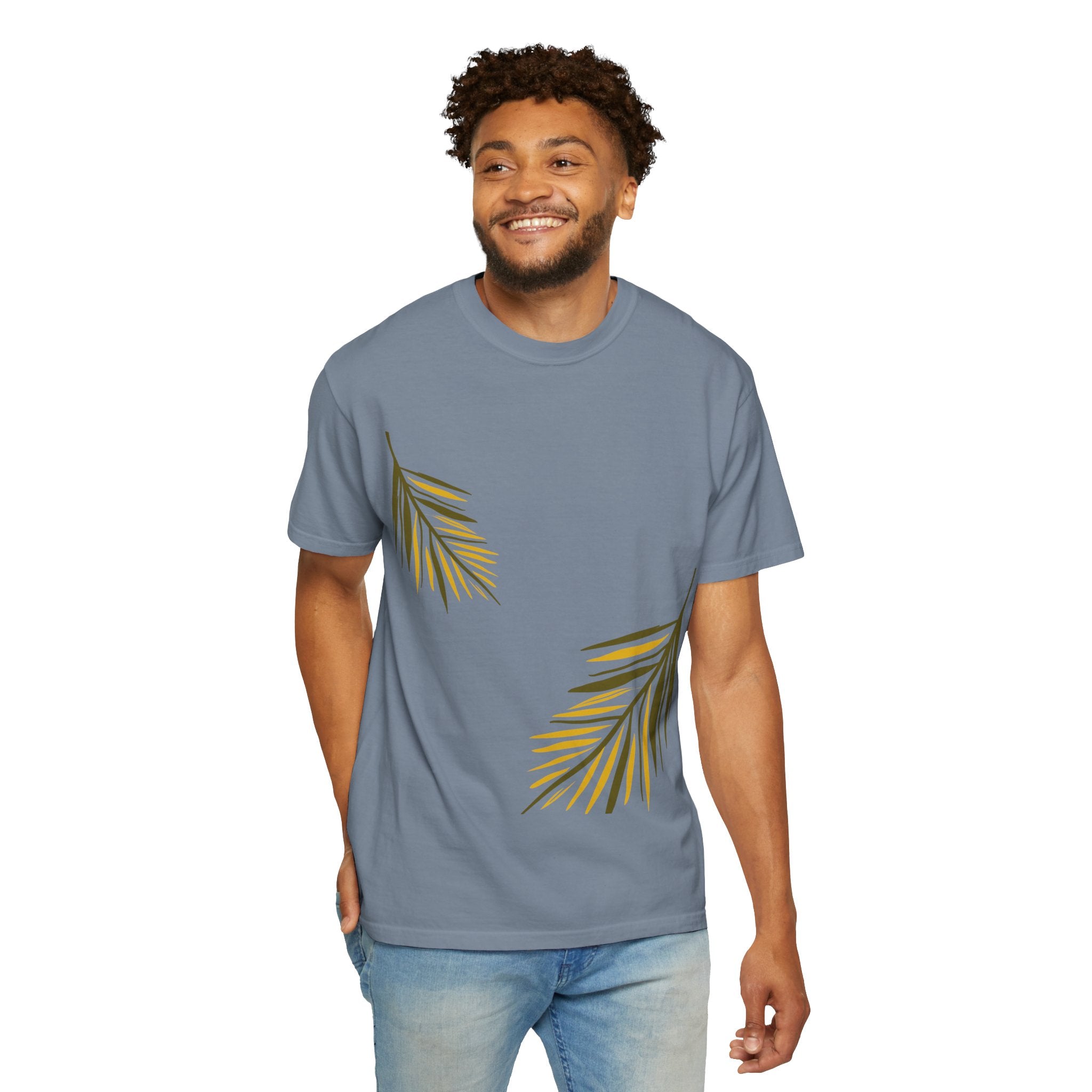 Floral Leaves Tee — Leaf Print T-Shirt
