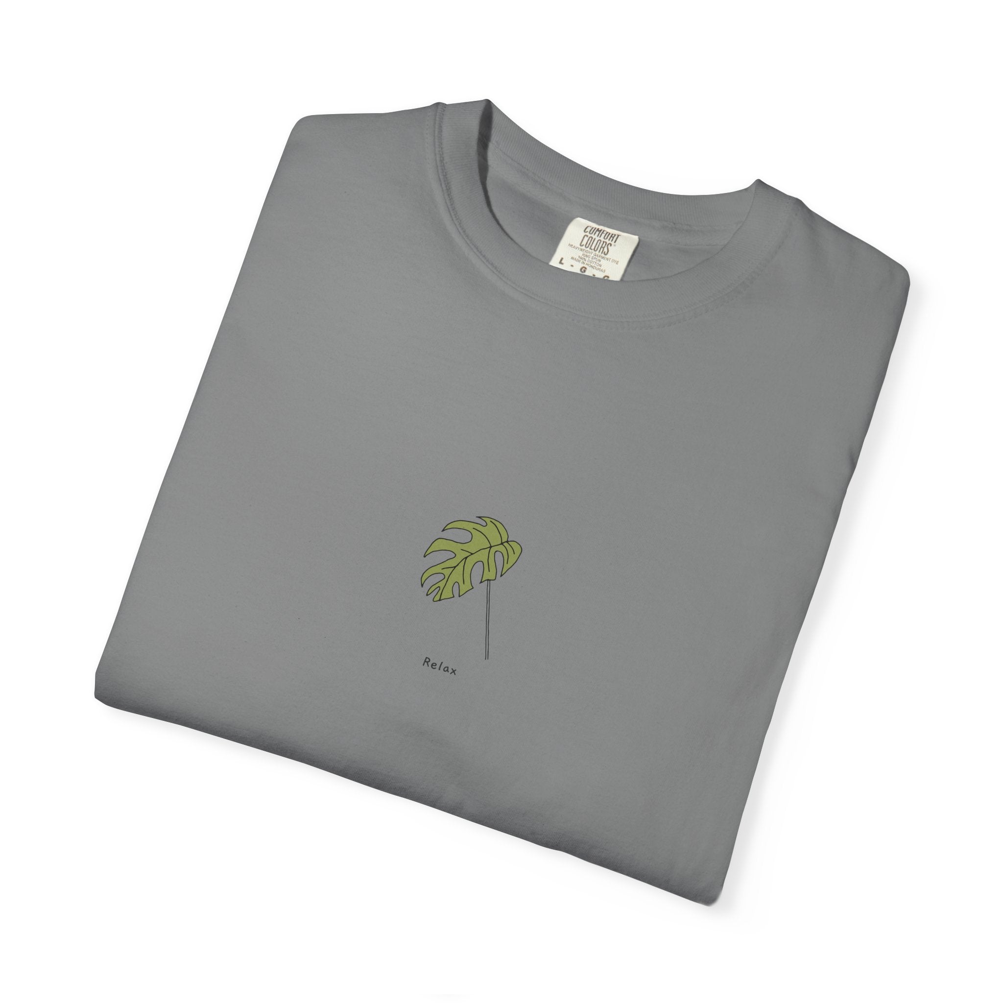 Relax Leaf T-Shirt — Calming Minimalist Tee