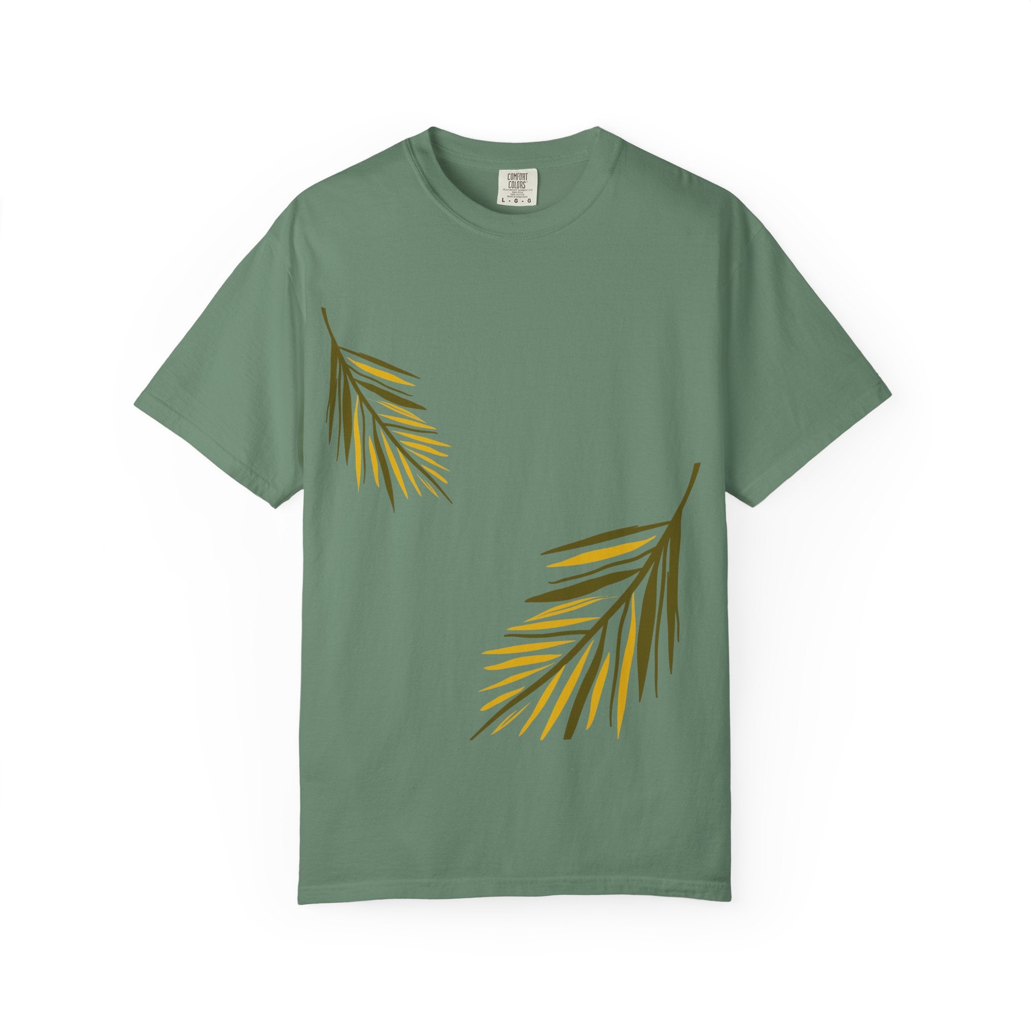 Floral Leaves Tee — Leaf Print T-Shirt