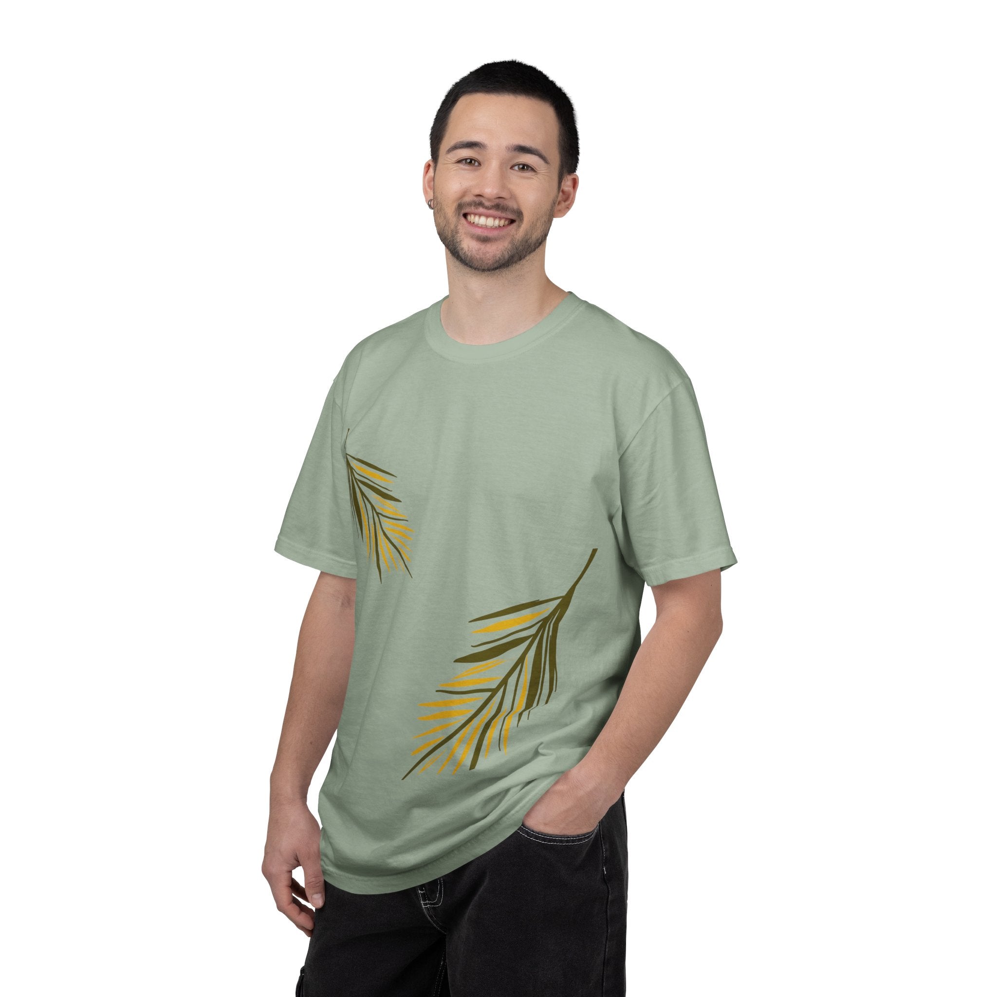 Floral Leaves Tee — Leaf Print T-Shirt