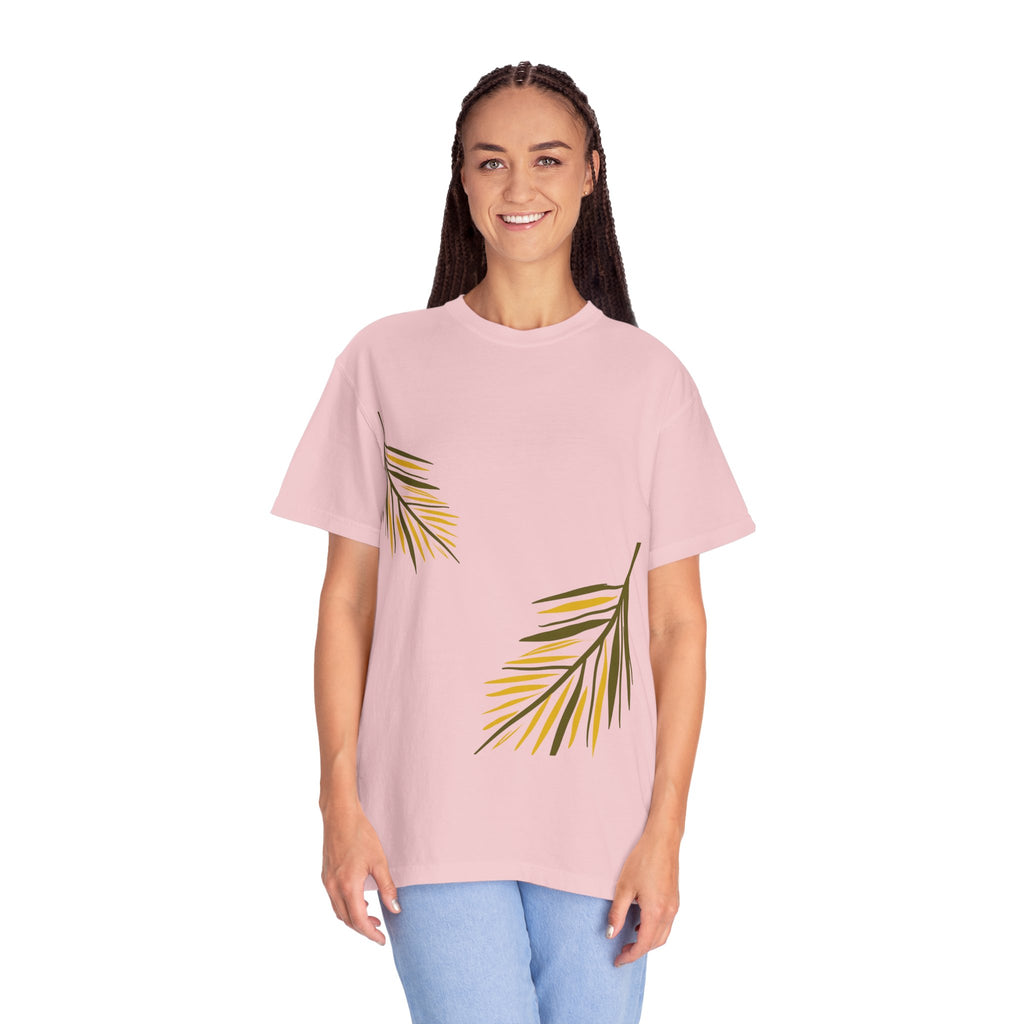 Floral Leaves Tee — Leaf Print T-Shirt