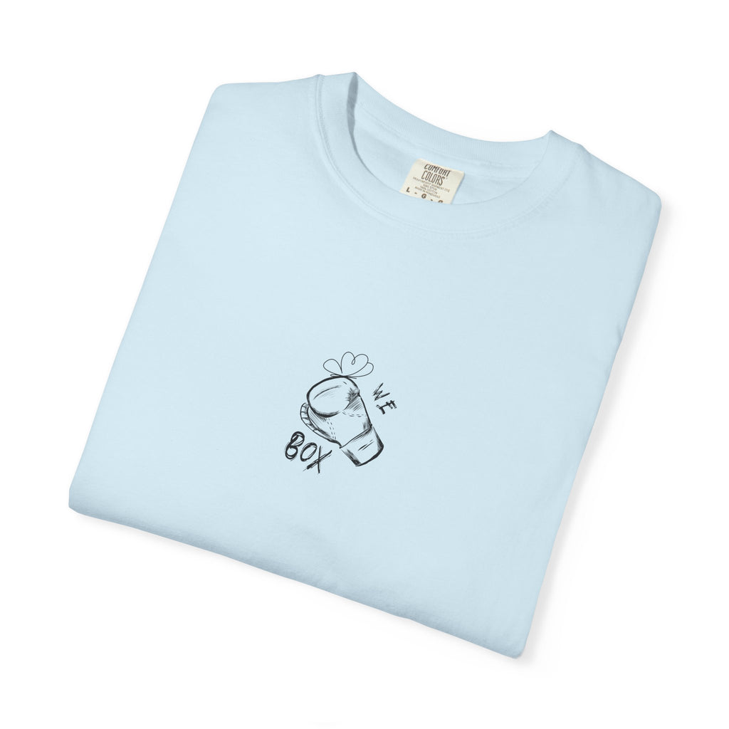 Boxing Gloves Tee — "We Box" with Butterfly Graphic