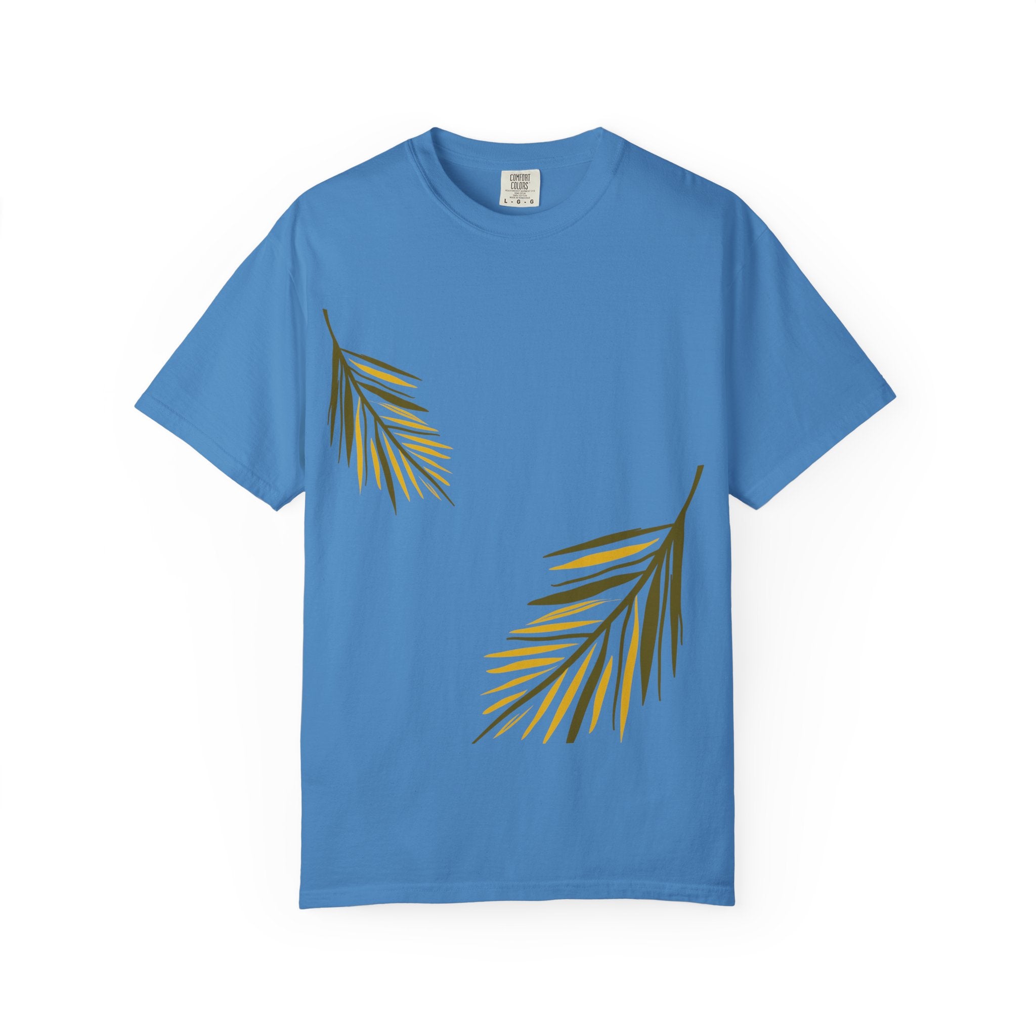 Floral Leaves Tee — Leaf Print T-Shirt